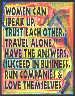 What women can do poster (8x11) - Heartful Art by Raphaella Vaisseau